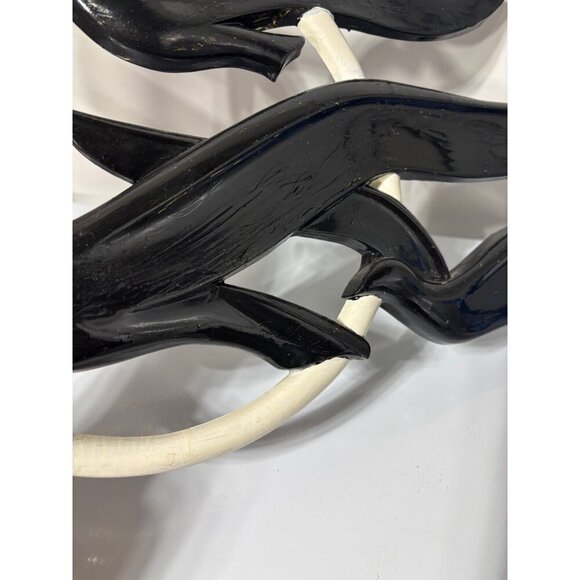 Vtg Syroco Black White Seagull Wall Art Coastal Decor‎ Large 27" Plastic - Picture 5 of 6